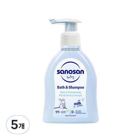 사노산 2.0 베이비 바스앤샴푸, 200ml, 5개