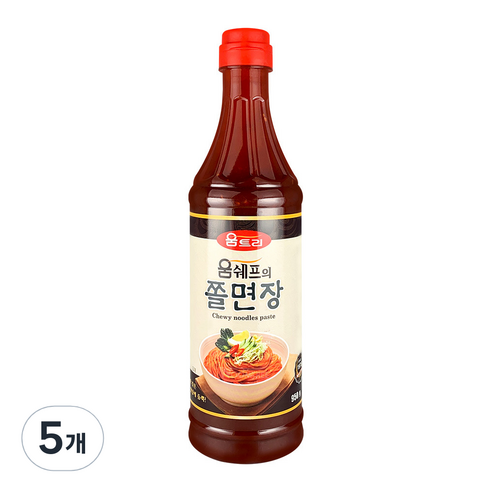 움트리 움쉐프의 쫄면장, 950g, 5개