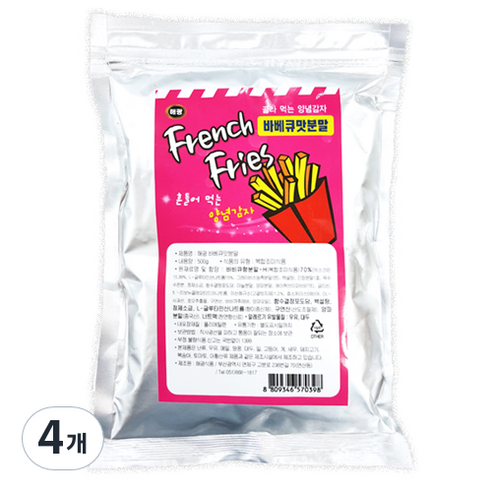 바베큐맛 시즈닝 가루, 500g, 4개