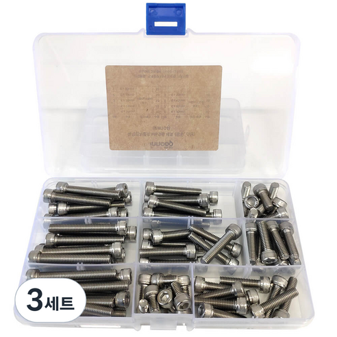이노공구 육각렌치볼트 M6 9종세트 W104, 3개
