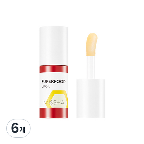 미샤 슈퍼푸드 허니 오일 립밤, 5.2g, 6개