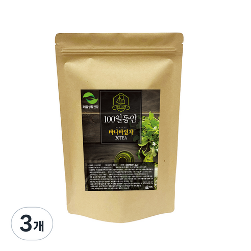 해밀생활건강 100일동안 바나바잎차 30p, 1.2g, 30개입, 3개