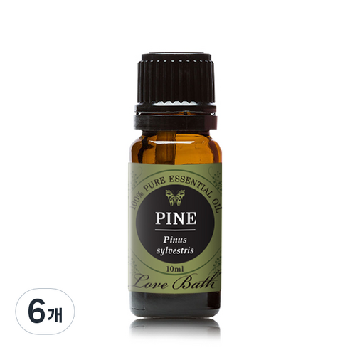 러브바스 아로마 에센셜오일 파인, 10ml, 6개