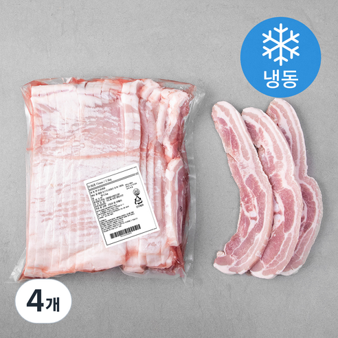 미트코리아 오스트리아 삼겹 11mm (냉동), 2.5kg, 4개
