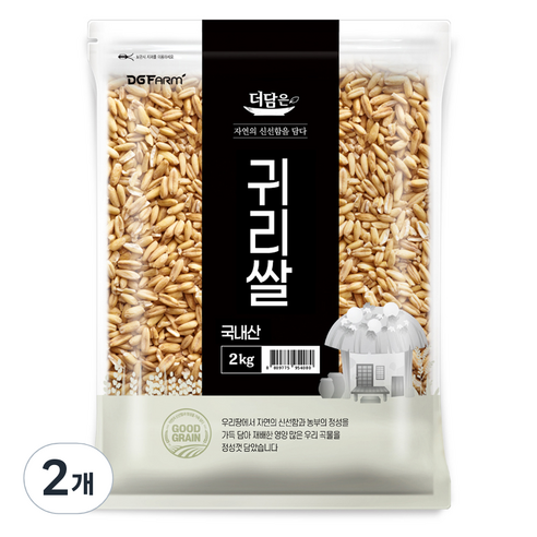 더담은 2023년산 햇곡 국내산 귀리쌀, 2개, 2kg