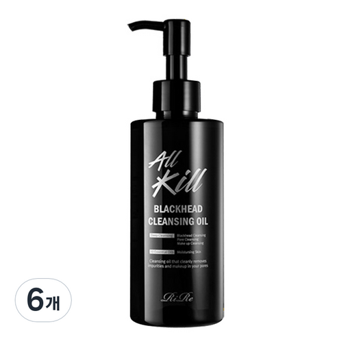 리르 올킬 블랙헤드 클렌징 오일, 200ml, 6개