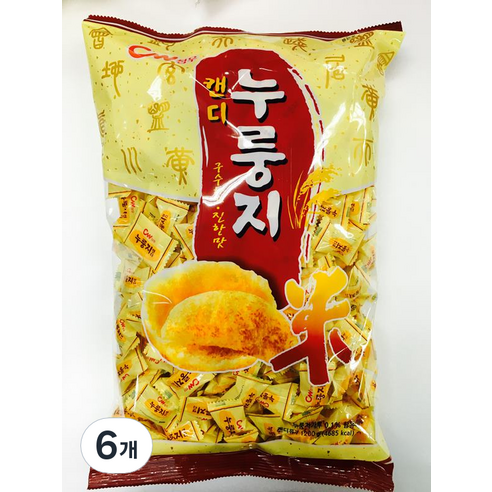 청우식품 누룽지 캔디, 1.2kg, 6개