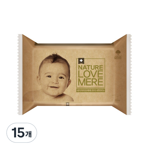 네이쳐러브메레 오리지널 유아 세탁비누 200g, 15개