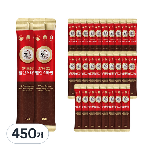 풍년보감 고려홍삼정 6년근 밸런스타임 홍삼스틱, 10g, 450개
