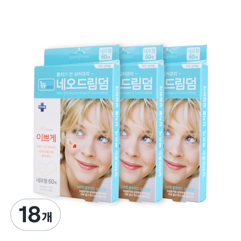 네오드림덤 사각형 스팟패치, 1개입, 18개