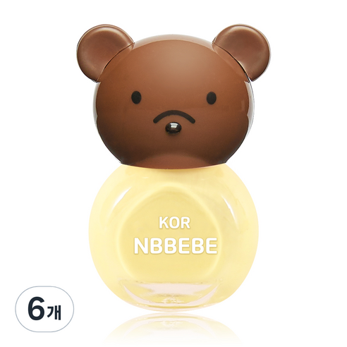 엔비베베 아동용 매니큐어, 크림레몬, 6개