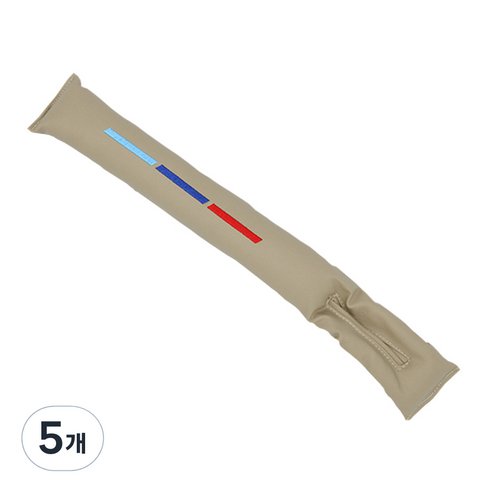 엠노블 차량용 스티치 틈새쿠션, 베이지, 5개
