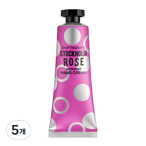 더프트앤도프트 스톡홀름로즈 퍼퓸드 핸드크림, 5개, 75ml