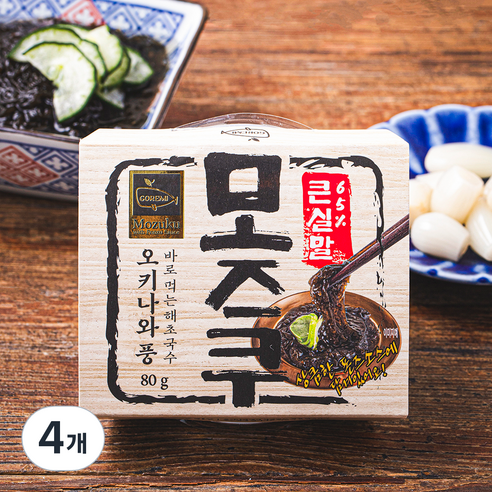 고래미 모즈쿠 해초국수, 80g, 4개