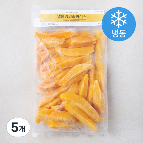 냉동 망고슬라이스 (냉동), 5개, 1kg