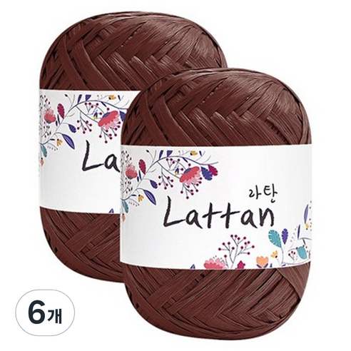 yarna 라탄 2볼 라피아실 40g, 13번(반유광), 6개