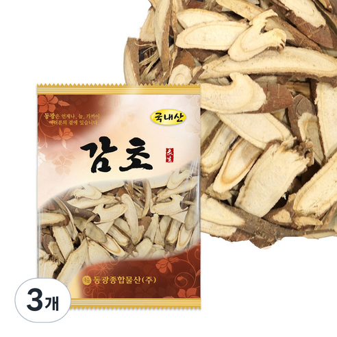 동광종합물산 감초, 75g, 3개