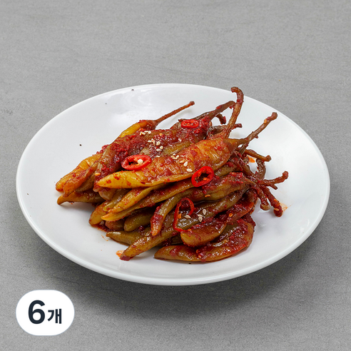 녹선 고추무침, 1kg, 6개