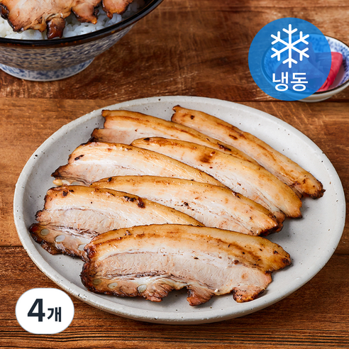 복선당 정통 일식 삼겹 차슈 (냉동), 300g, 4개