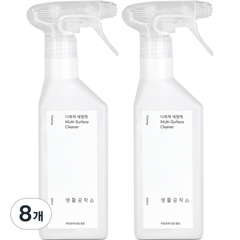 생활공작소 다목적 세정제, 400ml, 8개