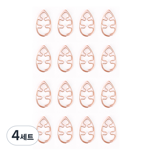 트로피칼 종이 클립 설렘 색상랜덤, 8개입, 4세트