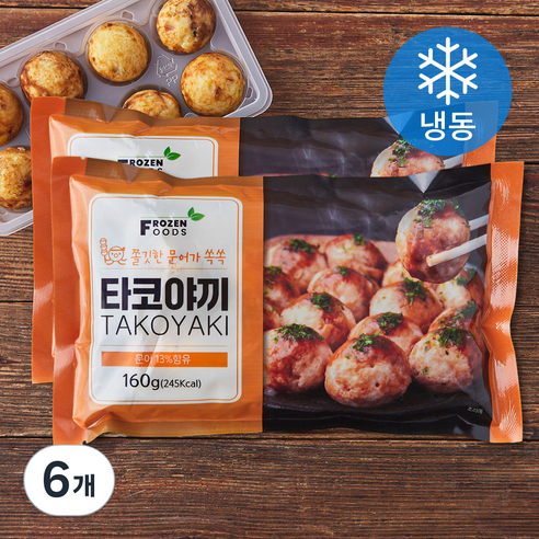 이안 타코야끼 (냉동), 160g, 6개