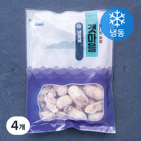 갯마을 굴 (냉동), 500g, 4개