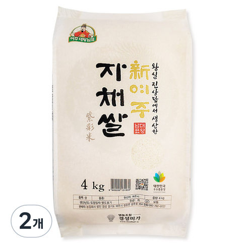 경성미가 대왕님표 신 여주 자채쌀, 상등급, 4kg, 2개