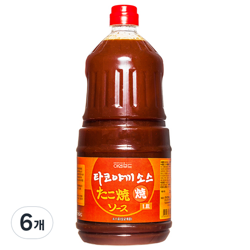 [이엔] 소스 타코야끼소, 1800ml, 6개