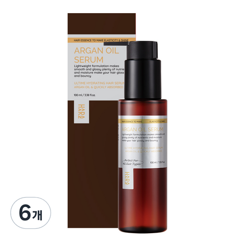 하라즈 아르간 오일 헤어 에센스, 100ml, 6개