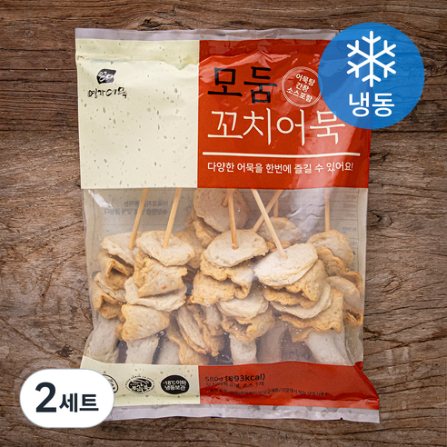 영자어묵 쫄깃한 모둠 꼬치어묵 8개입 + 소스 세트, 580g, 2세트