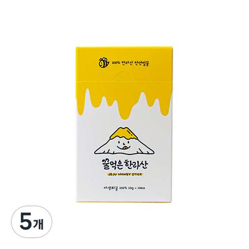 꿀먹은 한라산 허니스틱 10p, 100g, 5개
