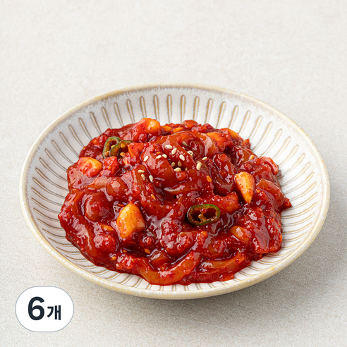 오징어젓, 200g, 6개