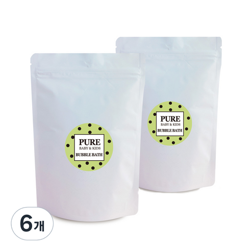 아르비앙 퓨어 수분촉촉 편백 버블바스 입욕 파우더거품 로즈마리 라벤더향, 320g, 6개