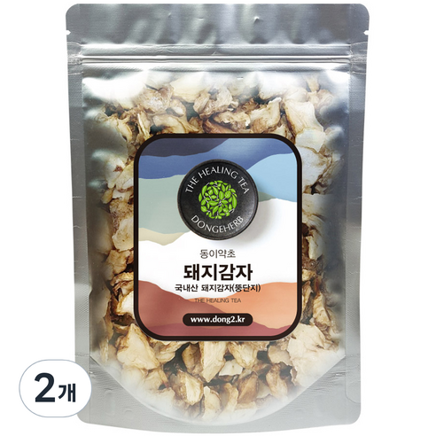동이약초 국내산 돼지감자 뚱딴지, 500g, 2개