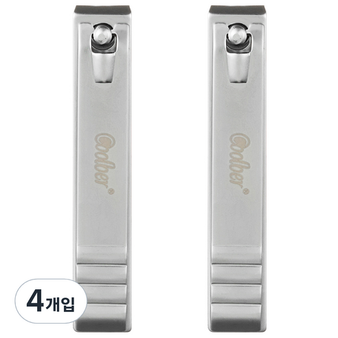 굿체인지 무광 일자 발톱깍이, 혼합 색상, 4개입