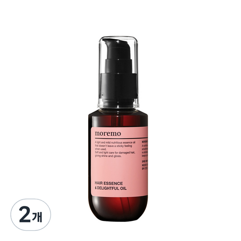 모레모 딜라이트풀 고영양 헤어 에센스 오일, 70ml, 2개