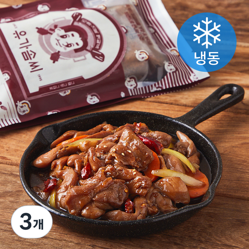 유가솜씨 땡초 간장 닭갈비 (냉동), 600g, 3개