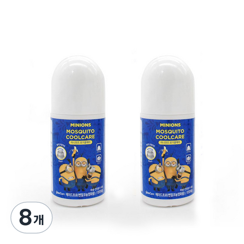 미니언즈 에이드프로 모기쿨케어 벌레물림 볼타입 외용소독제, 8개, 50ml