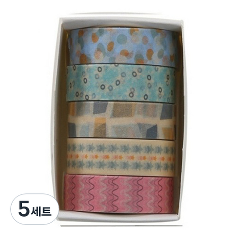 데일리네스트 깔끔한 마스킹테이프 세트, 타입 1, 5세트