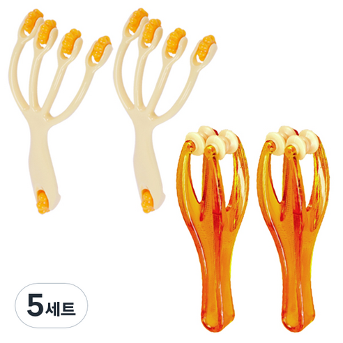 ABM 손가락 마사지기 2p + 바디 마사지 롤러 2p, 5세트