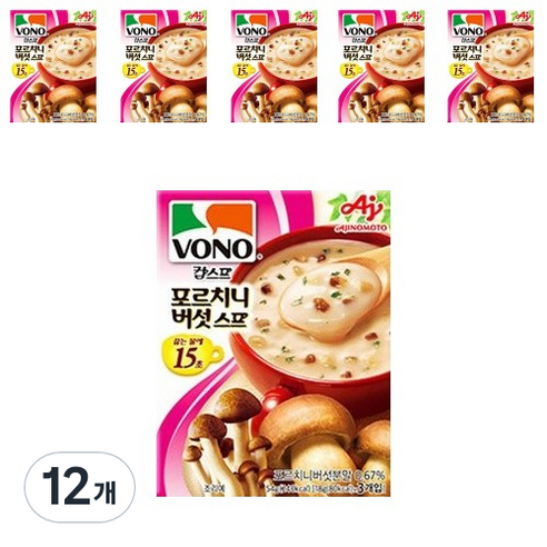 보노 포르치니 버섯 스프, 54g, 12개