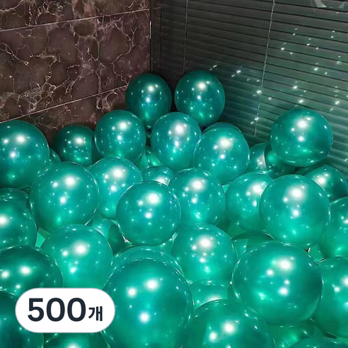 EUMES 이벤트 풍선 펄, 그린, 500개