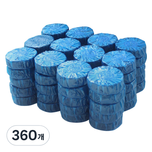 가쯔 프리미엄 대용량 욕실 청소 변기 세정제, 50g, 360개