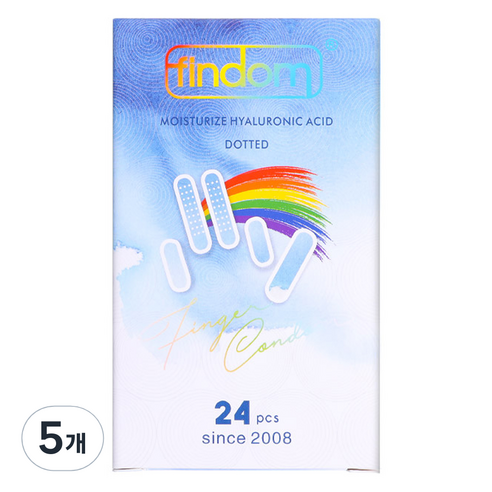 핑돔 모이스처 히알루론산 도트 콘돔, 5개, 24개입