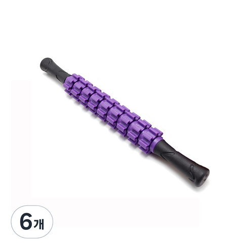 종아리 다리 마사지 롤러 스틱, 6개, 라벤더퍼플
