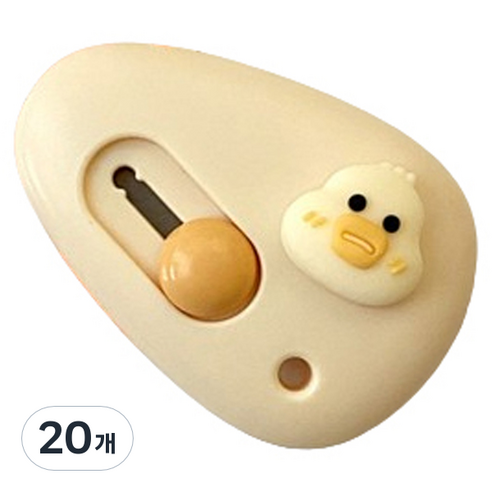 마켓감성 큐티 휴대용 나이프, 오리, 20개