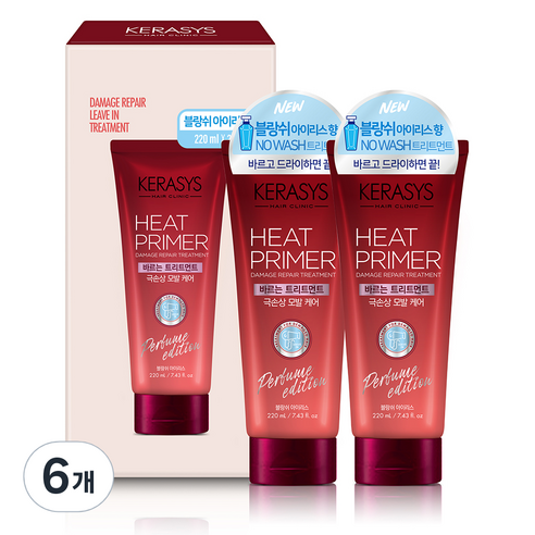 케라시스 바르는 고영양 헤어트리트먼트 블랑쉬아이리스향, 220ml, 6개