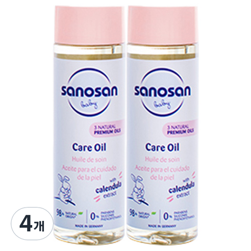 사노산 2.0 베이비 피부 보습 마사지 케어오일, 4개, 200ml