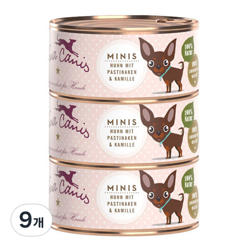 테라카니스 어덜트 강아지 습식사료 미니 치킨과 파스닙 3p, 닭, 100g, 9개